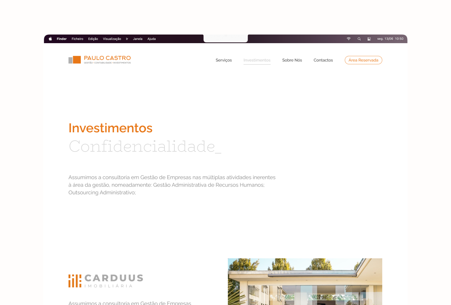 website design Paulo Castro