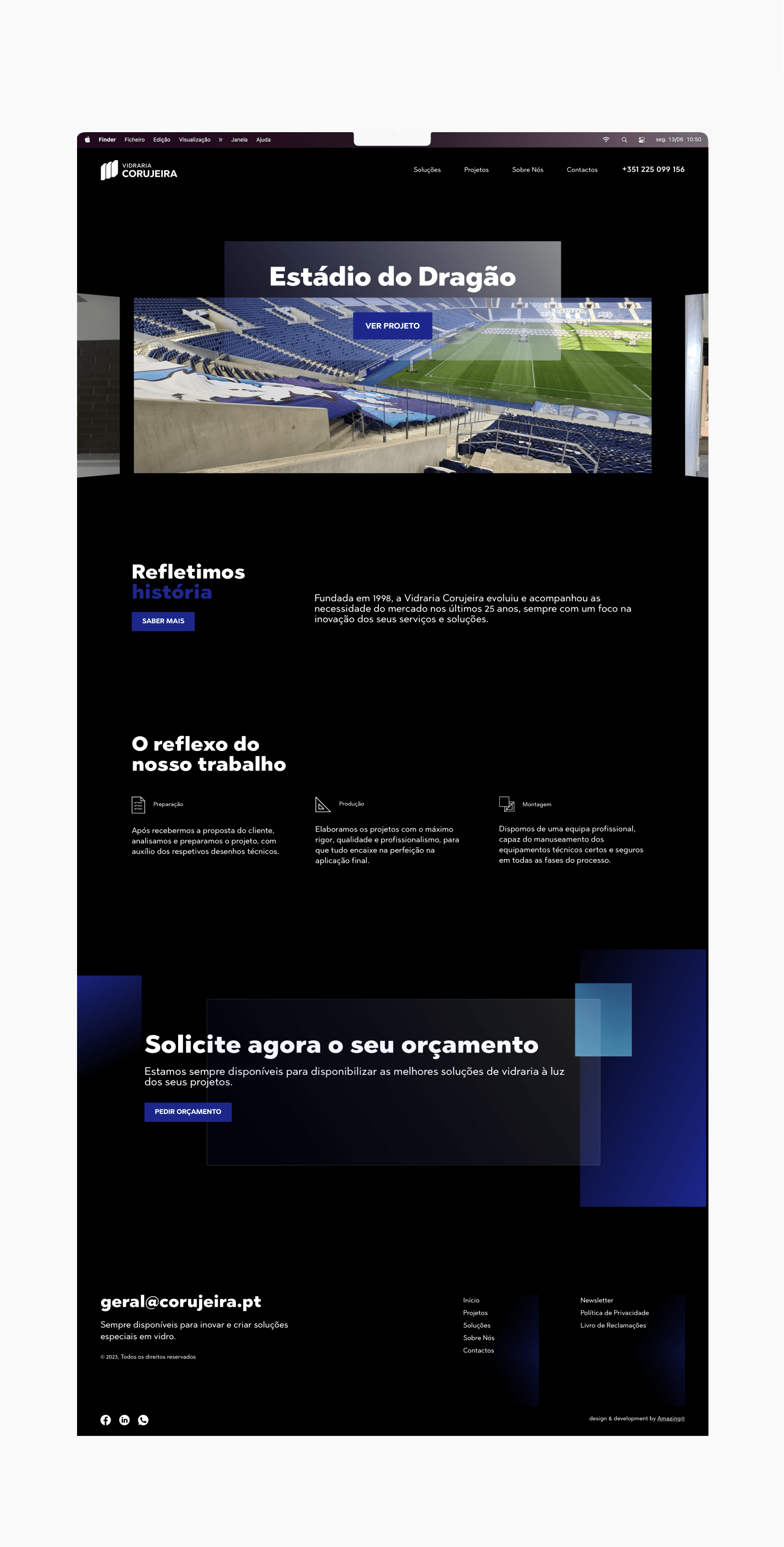 Corujeira Website Webdesign